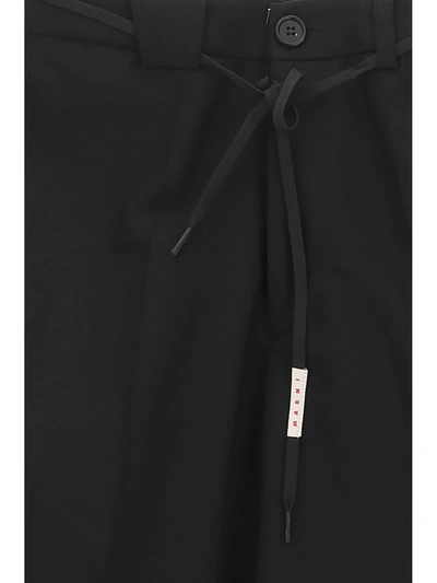 Shop Marni Trousers In Black