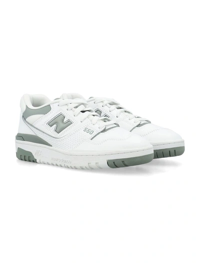 Shop New Balance 550 Woman's Sneakers In White Grey