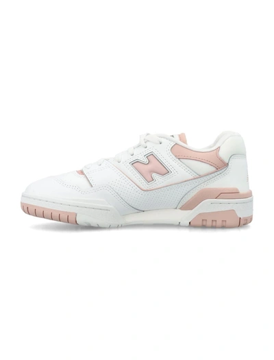 Shop New Balance 550 Woman's Sneakers In White Pink