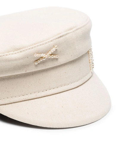 Shop Ruslan Baginskiy Hats In Cream