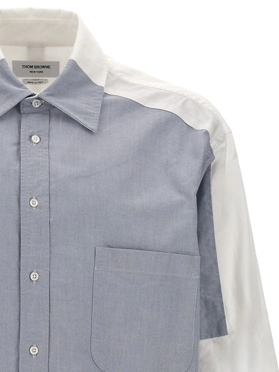 Shop Thom Browne Patchwork Shirt In Multicolor