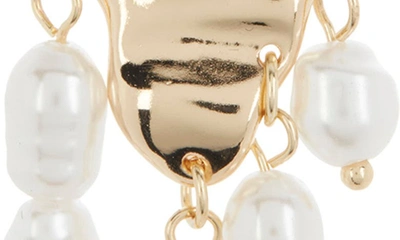Shop Frasier Sterling Sorrento Nights Pearl Drop Earrings In Gold
