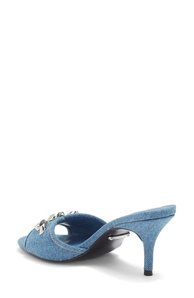 Shop Rebecca Minkoff Curb Chain Sandal In Denim Blue