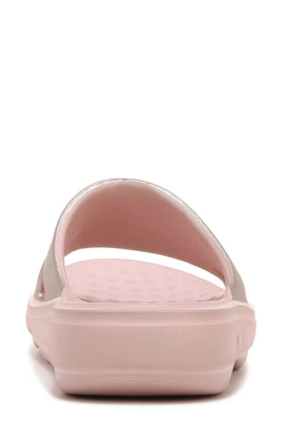 Shop Ryka Restore Slide Sandal In Rose Gold