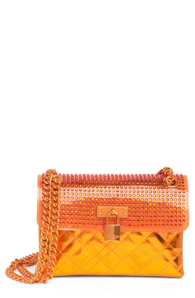Shop Kurt Geiger Mini Brixton Lock Shoulder Bag In Orange