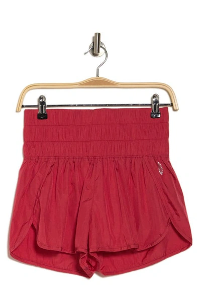Shop Fp Movement The Way Home Shorts In Light Red