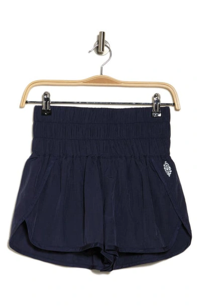 Shop Fp Movement The Way Home Shorts In Dark Blue