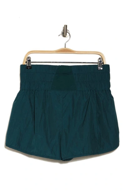 Shop Fp Movement The Way Home Shorts In Dark Turquoise