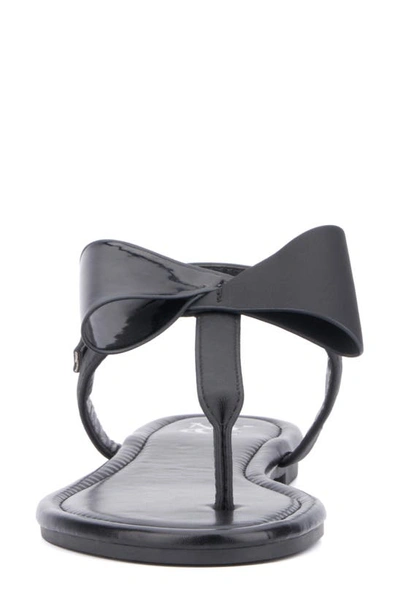 New York And Company Abril Thong Sandal In Black Combo