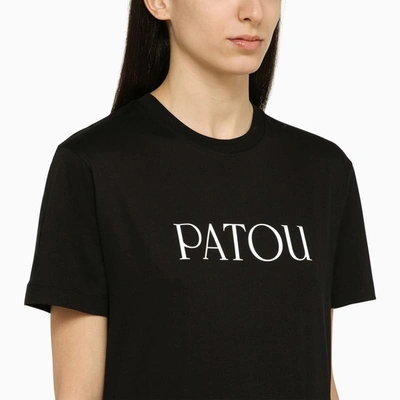 Shop Patou T-shirt With Logo In Black