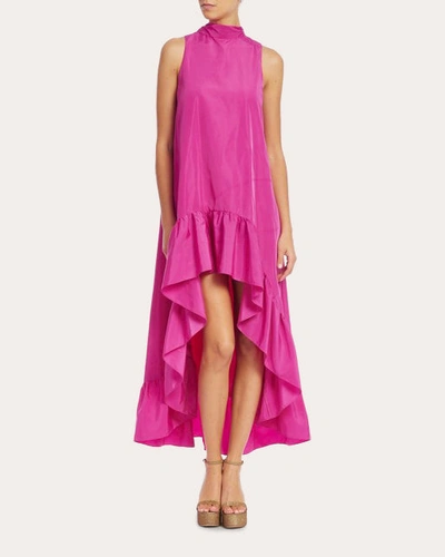 Shop One33 Social Women's Yolanda Ruffle High-low Gown In Pink