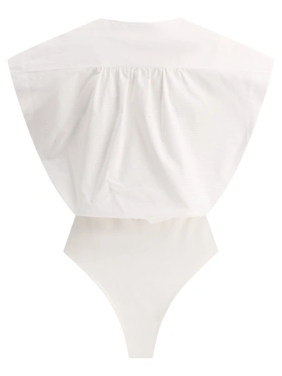 Shop Alaïa "dickey" Bodysuit In White