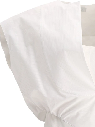 Shop Alaïa "dickey" Bodysuit In White