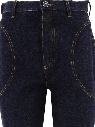 Shop Alaïa Highwaist Jeans In Blue