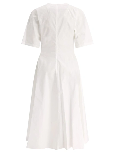 Shop Alaïa Poplin Dress In White