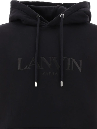 Shop Lanvin "" Hoodie In Black