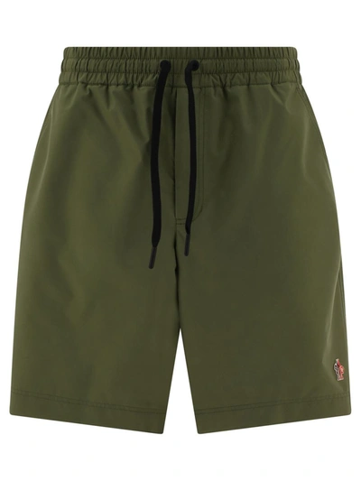 Shop Moncler Grenoble Gore-tex Shorts In Green