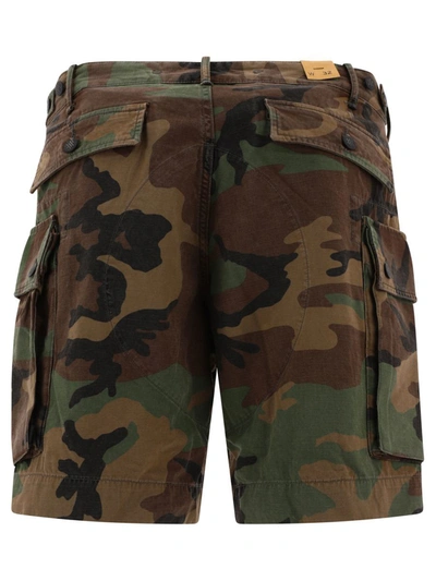Shop Rrl By Ralph Lauren Camo Ripstop Cargo Shorts In Green