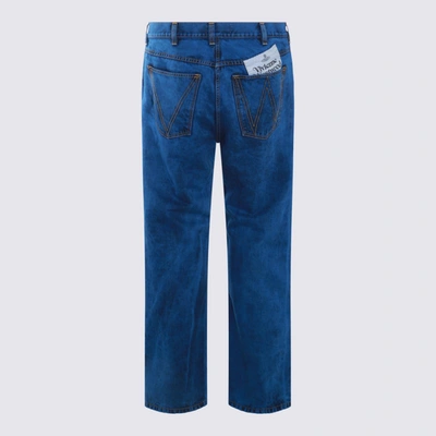 Shop Vivienne Westwood Blue Cotton Pants