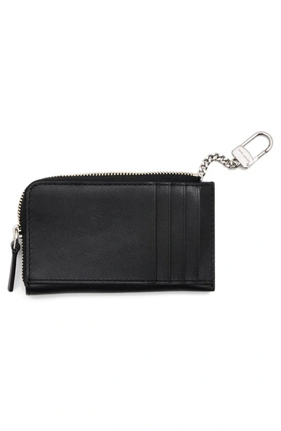 Shop Marc Jacobs The Top Zip Multi Leather Card Holder In Black