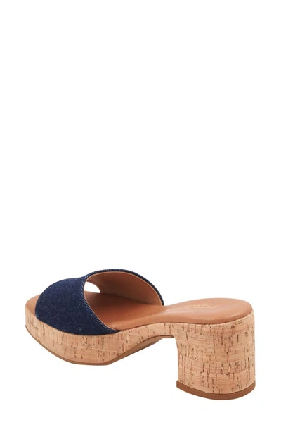 Shop Andre Assous Cypress Slide Sandal In Denim