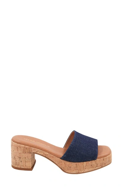 Shop Andre Assous Cypress Slide Sandal In Denim