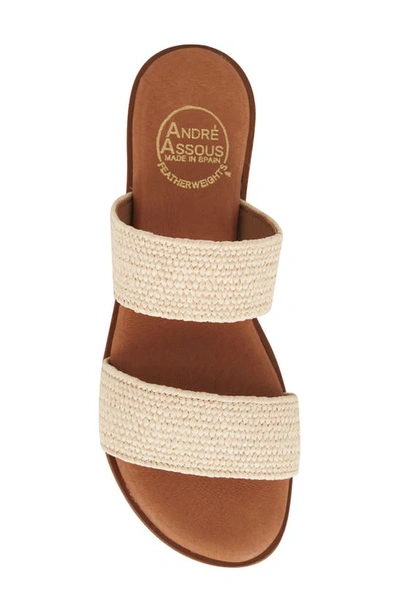 Shop Andre Assous Galia Featherweights™ Slide Sandal In Natural