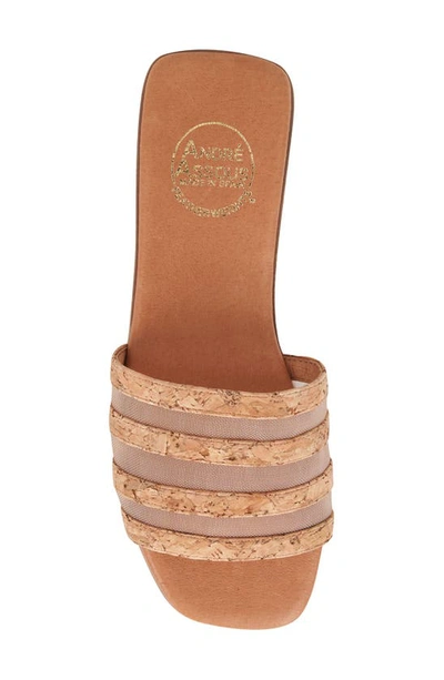 Shop Andre Assous André Assous Kaila Slide Sandal In Natural