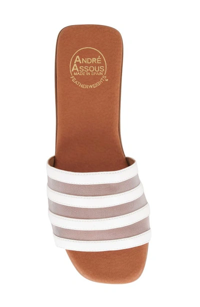 Shop Andre Assous Kaila Slide Sandal In White