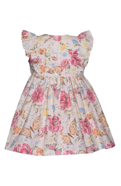 Shop Iris & Ivy Butterfly Floral Smocked Ruffle Dress & Bloomers Set In Multi