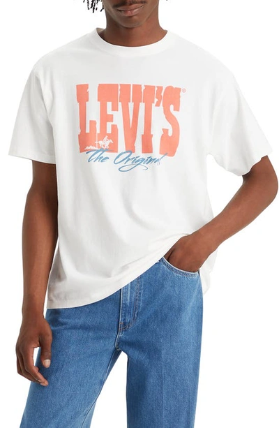 Shop Levi's Vintage Fit Graphic T-shirt In Levi Archival White