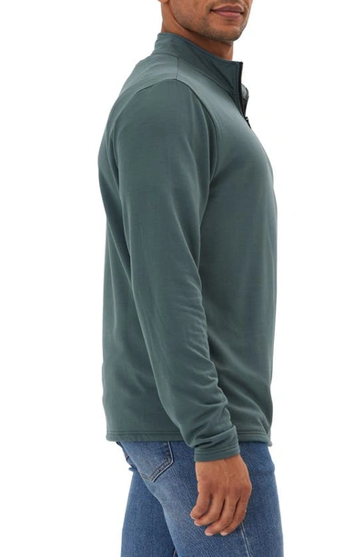 Shop Threads 4 Thought Kace Quarter Zip Pullover In Seagrass