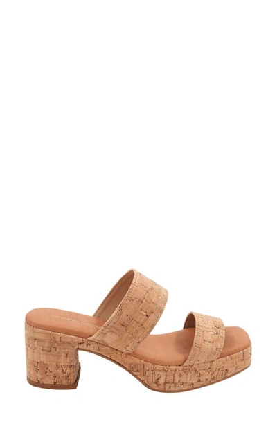 Shop Andre Assous André Assous Cairo Platform Sandal In Natural