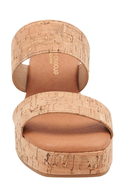 Shop Andre Assous André Assous Cairo Platform Sandal In Natural