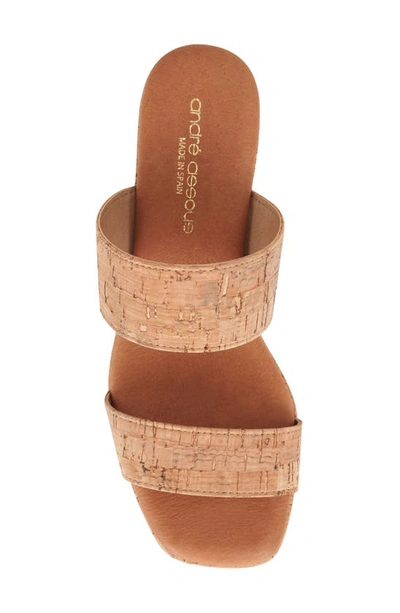 Shop Andre Assous André Assous Cairo Platform Sandal In Natural