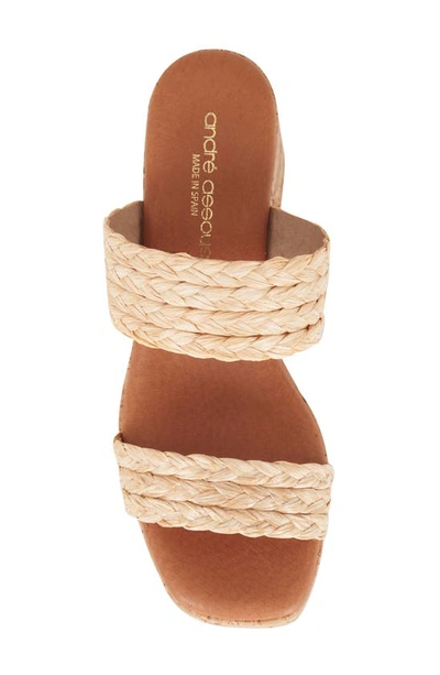 Shop Andre Assous Cairo Platform Sandal In Beige