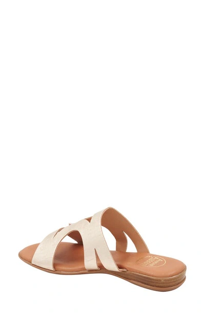 Shop Andre Assous Nailea Sandal In Platino