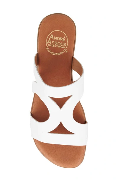 Shop Andre Assous Nailea Sandal In White