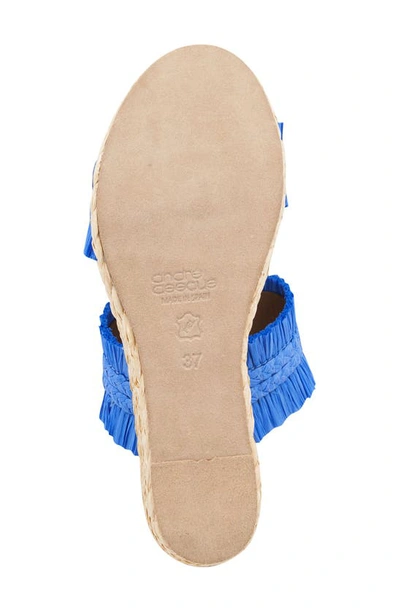 Andre Assous Nori Espadrille Wedge Sandal In French Blue