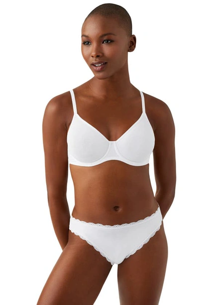 B.tempt'd By Wacoal Cotton To A Tee Underwire Unlined Bra In White