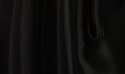 Shop Bottega Veneta Knot Detail Fluid Twill Dress In Black