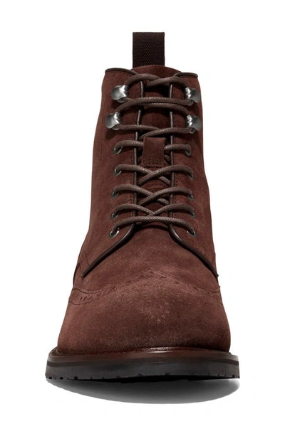 Shop Cole Haan Berkshire Lug Wingtip Boot In Ch Madeira Suede/ Ch