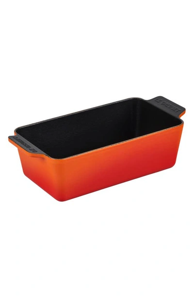 Shop Le Creuset Cast Iron Loaf Pan In Flame