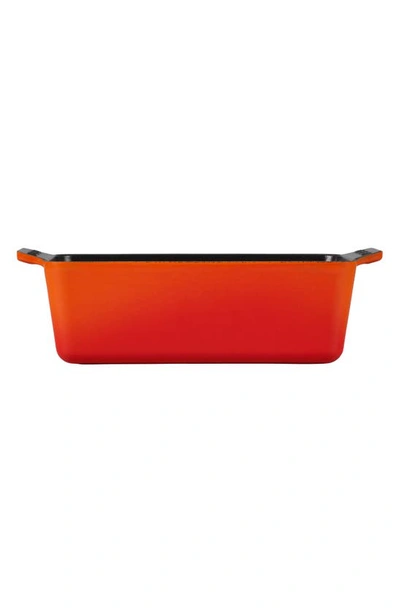 Shop Le Creuset Cast Iron Loaf Pan In Flame