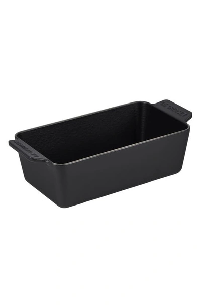 Shop Le Creuset Cast Iron Loaf Pan In Licorice
