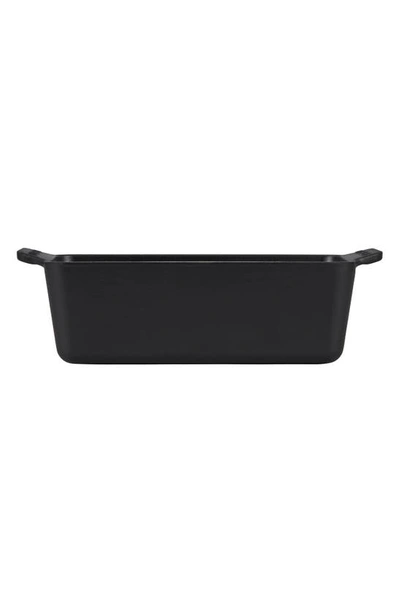 Shop Le Creuset Cast Iron Loaf Pan In Licorice