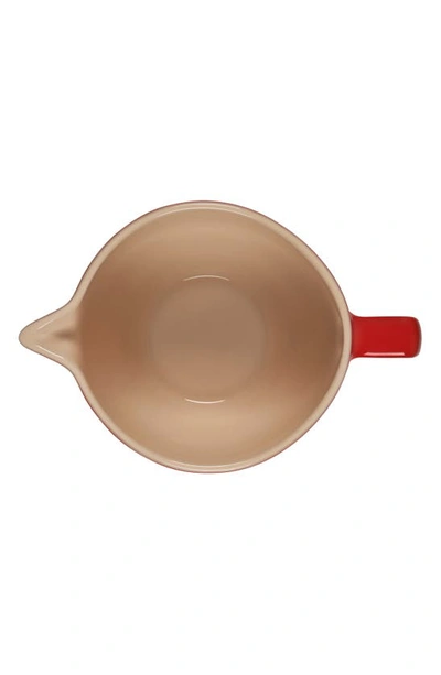 Shop Le Creuset Stoneware Batter Bowl In Cerise