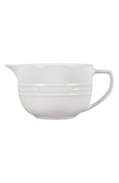 Le Creuset Stoneware Batter Bowl In White