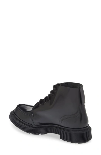 Adieu Creeper Sole Lace-up Boot In Black