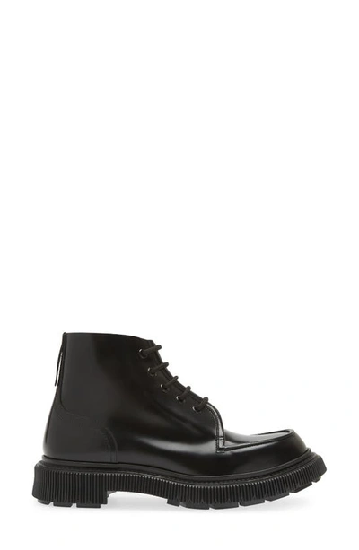 Adieu Creeper Sole Lace-up Boot In Black